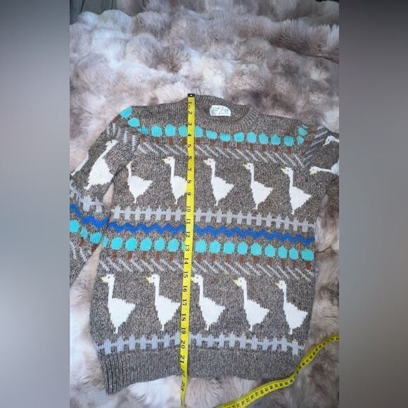 Awesome 80s Hot Jazz by Christina Wool Vintage Geese Sweater - Picture 8 of 12